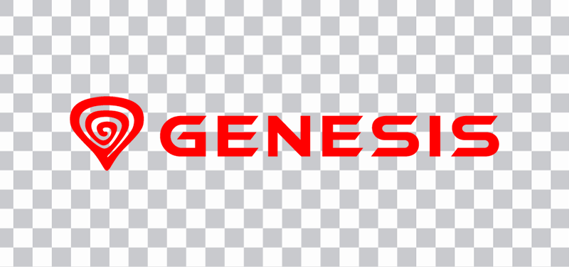 Genesis logo - red on transparent background